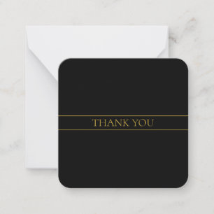 Classy Customisable Gold Text & Lines Card