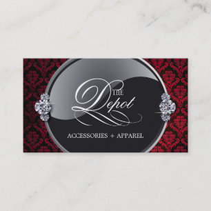Classy Damask Business Card