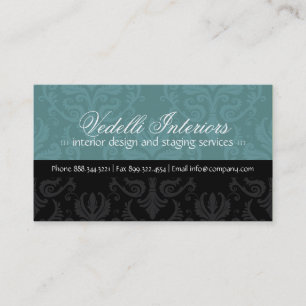 Classy Damask Designer Business Card
