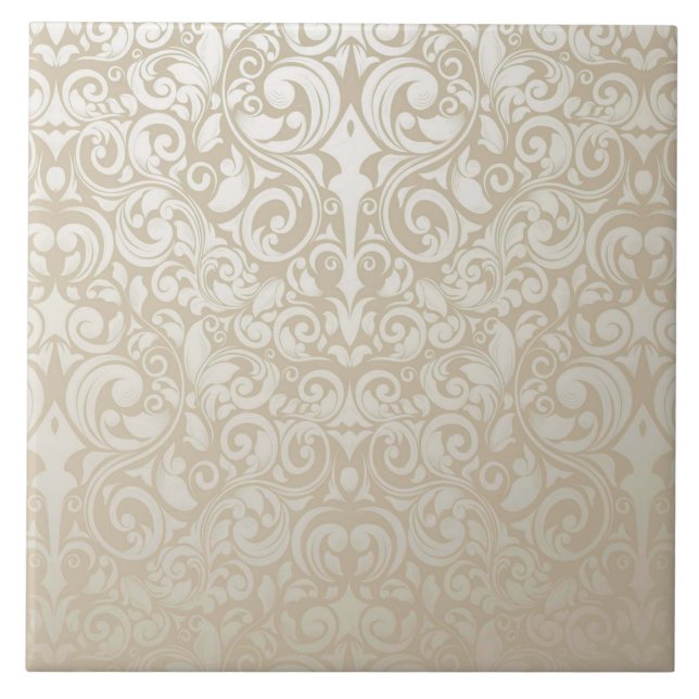 Classy, Damask Pattern Tile (Front)