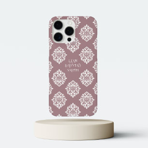 Classy Damask Regency Mountbatten Pink iPhone 16 Pro Max Case