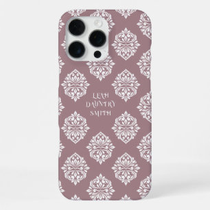 Classy Damask Regency Mountbatten Pink iPhone 16 Pro Max Case