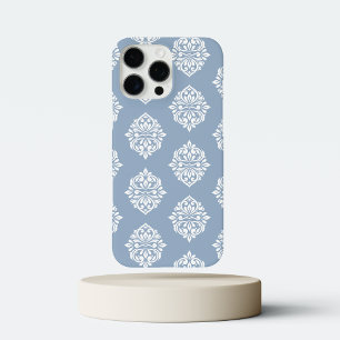 Classy Damask Regency Pale Winter Blue iPhone 16 Pro Max Case