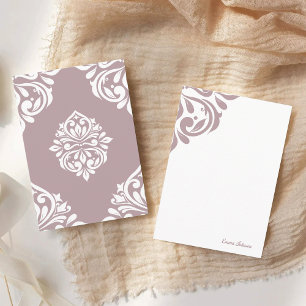 Classy Damask Regency Tuscany Pale Pink Card