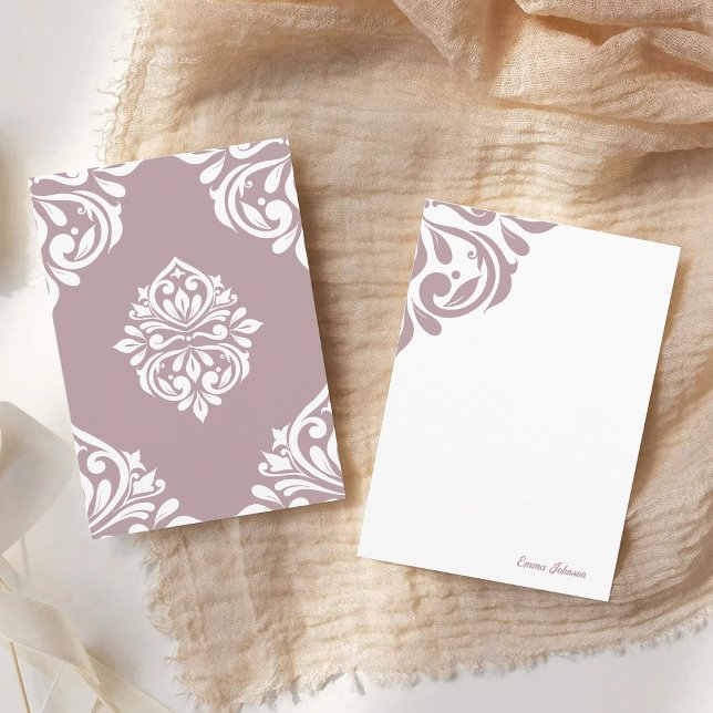 Classy Damask Regency Tuscany Pale Pink Card (Creator Uploaded)