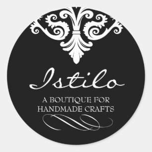 Classy Damask Sticker