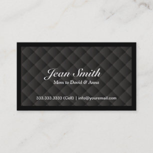 Classy Dark Diamond Quilt Mummy Card