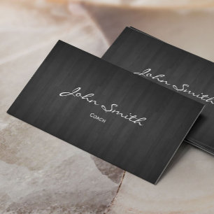 Classy Dark Wood Coach Business Card