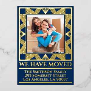 Classy Deco Chic Personalised Moving Announcement 