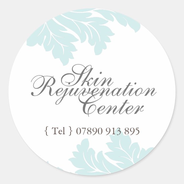 Classy Decorative Damask Stickers (Front)