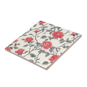 Classy Decorative Rose Tiles For Home Decor