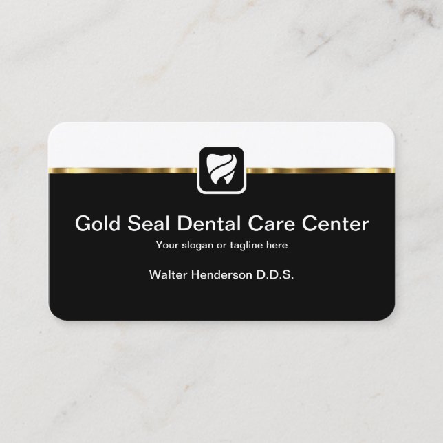 Classy Dental Care Business Cards (Front)