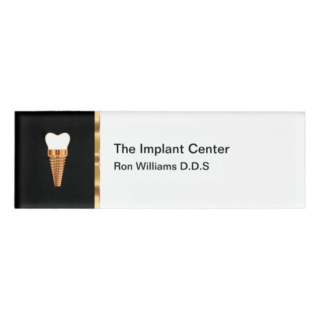 Classy Dental Implants Staff Name Tags (Front)