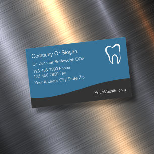 Classy Dentist Business Card Magnets Modern Style