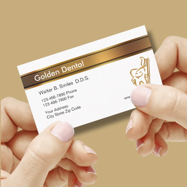 Classy Dentist Business Cards (Creator Uploaded)