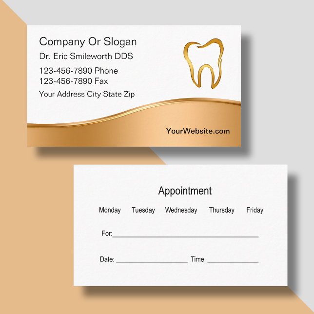 Classy Dentist Business Cards (Creator Uploaded)
