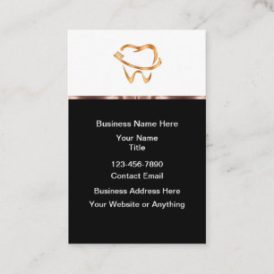 Classy Dentist Office Modern Business Cards