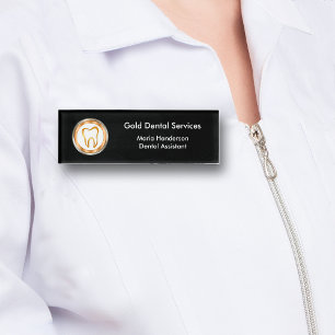 Classy Dentist Staff Name Tag