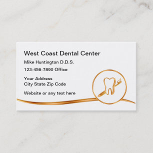 Classy Dentist Theme Business Cards