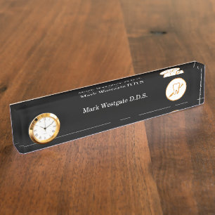 Classy Dentist Theme Desk Name Plate