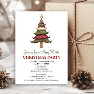 Classy designer Christmas tree Christmas invites