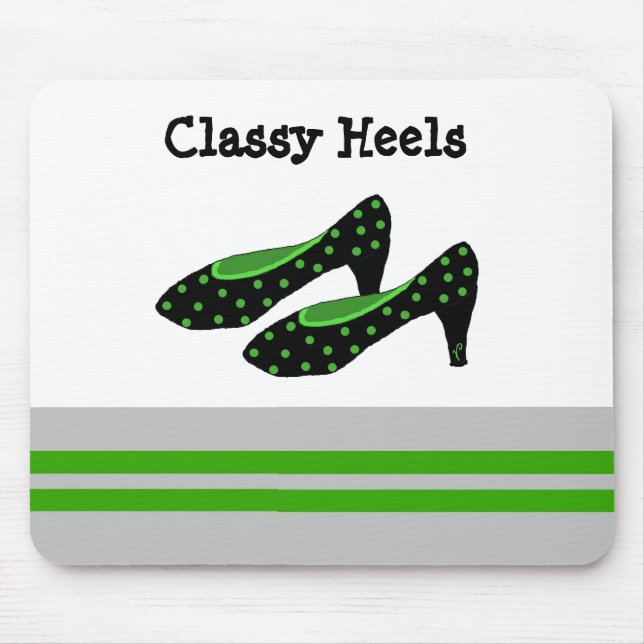 Classy Designer Heels Mouse Mat (Front)