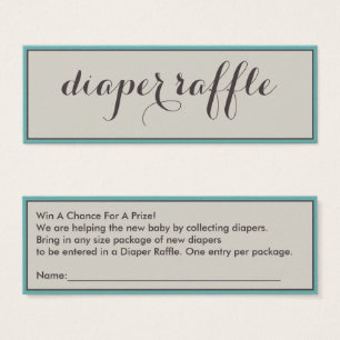 Classy Diaper Raffle Tickets