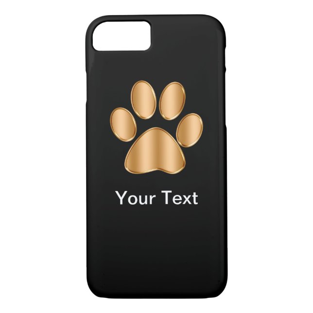 Classy Dog Paw Print Case-Mate iPhone Case (Back)