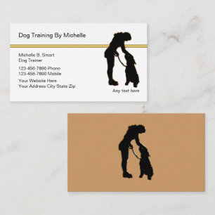 Classy Dog Trainer Business Cards