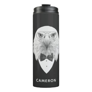 Classy Eagle Portrait | Add Your Name Thermal Tumbler