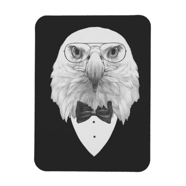 Classy Eagle Portrait Magnet (Vertical)