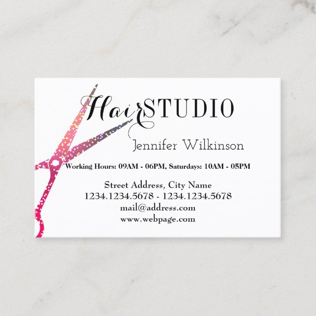 Classy elegance two in one business card (Front)