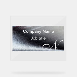 Classy Elegant Custom Name Acrylic Sign