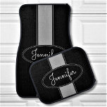 Classy Elegant Custom Name Personalised Car Mat<br><div class="desc">Add a name and easily create your elegant personalised car floor mats. Click CUSTOMIZE to change the background colour. You can TRANSFER this DESIGN on other Zazzle products and adjust it to fit most of the Zazzle items. You can also click the CUSTOMIZE button to add, delete or change details...</div>