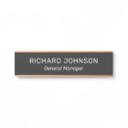 Classy Elegant Custom Name Title Employee Office