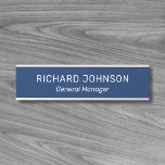 Classy Elegant Custom Name Title Employee Office Door Sign<br><div class="desc">Add a name and title, and easily create your employee office door sign. Click CUSTOMIZE to change the background colour or text colour. You can TRANSFER this DESIGN on other Zazzle products and adjust it to fit most of the Zazzle items. You can also click the CUSTOMIZE button to add,...</div>