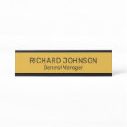 Classy Elegant Custom Name Title Employee Office