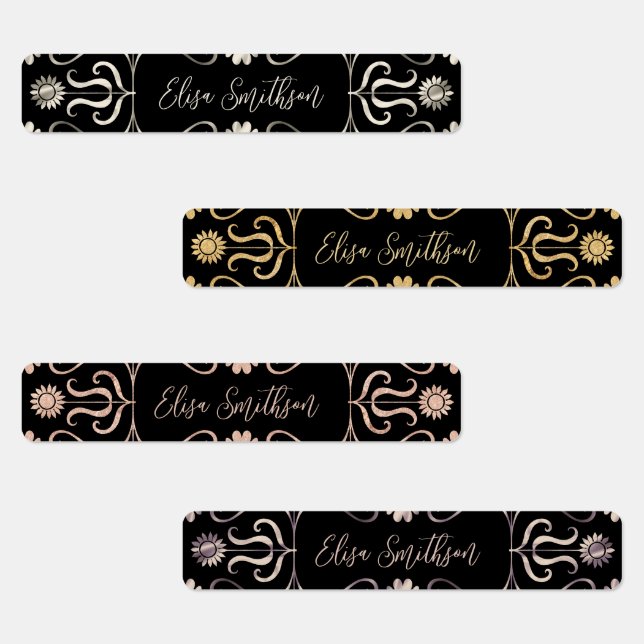   Classy Elegant Feminine Rose Gold Black & Silver (Group)