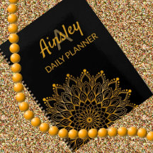 Classy elegant floral customised name mandala