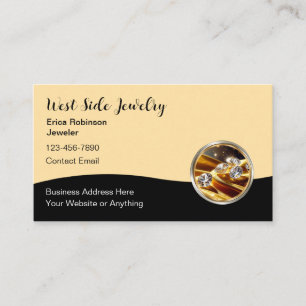 Classy Elegant Jewellery Business Cards