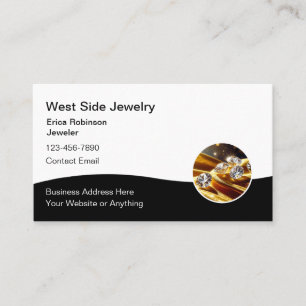 Classy Elegant Jewellery Business Cards
