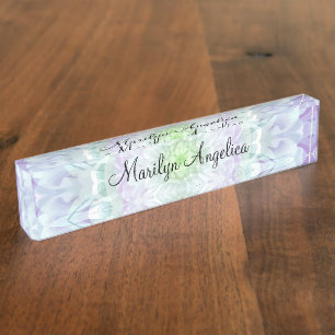 Classy Elegant Ladies Monogram Nameplate