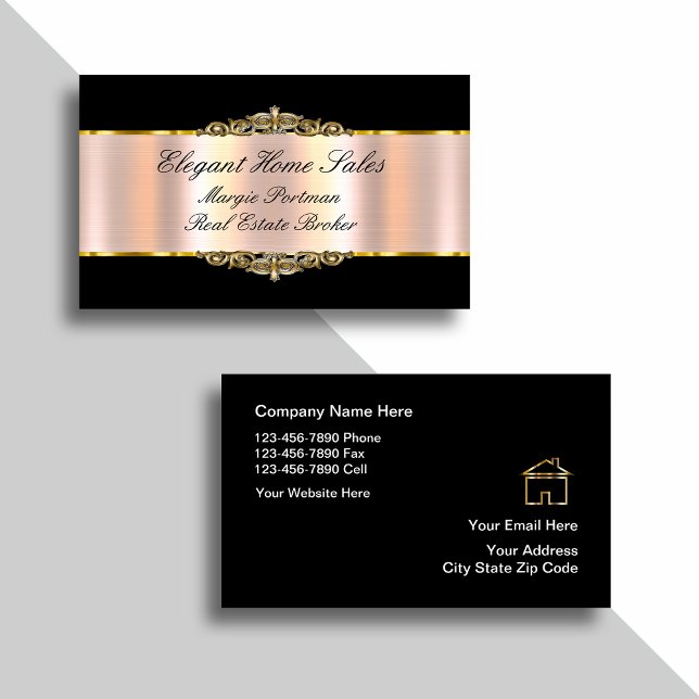 Classy Elegant Real Estate Business Cards (Creator Uploaded)