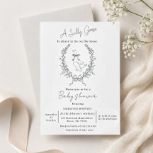 Classy Elegant silly goose baby shower