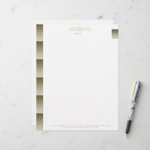 Classy Elegant Simple Gold Professional Business Custom Letterhead