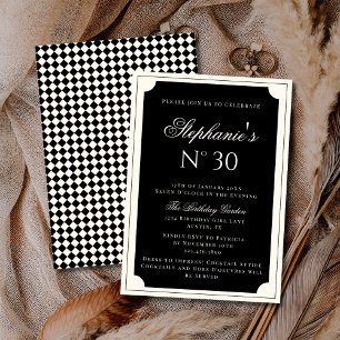 Classy Elegant Vintage Old Money Birthday Party Invitation