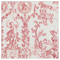 Classy Elegant Vintage Red French Country Toile