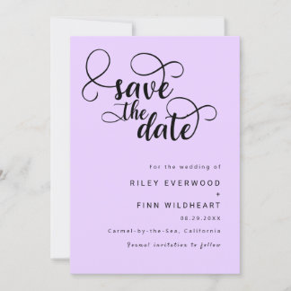 Classy Elegant wedding save the date Invitation