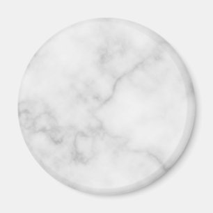 Classy Elegant White Marble Pattern Magnet