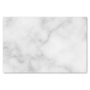 Classy Elegant White Marble Pattern Tissue Paper